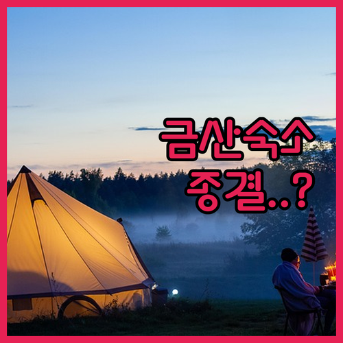 금산 글램핑과 깔끔한 모텔 추천 여행 스타일별 맞춤형 숙소 분석