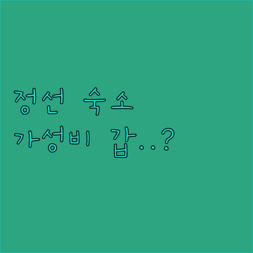 정선 여행 숙소 위치별 특징과 실제 투숙객 평점 가성비 데이터 정리