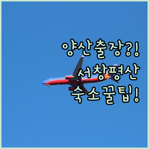 양산 출장 여행 숙소 고르기 서창 평산 통도사 지역별 장점 분석