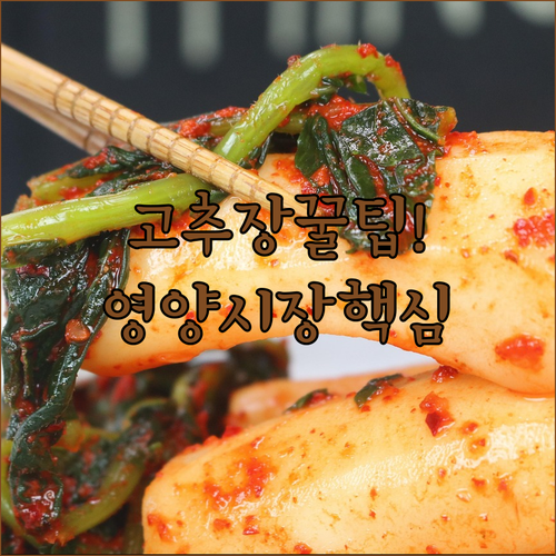 영양고추시장 고춧가루 활용 레시피 3가지 김치찌개 고추장볶음 닭볶음탕 만드는법