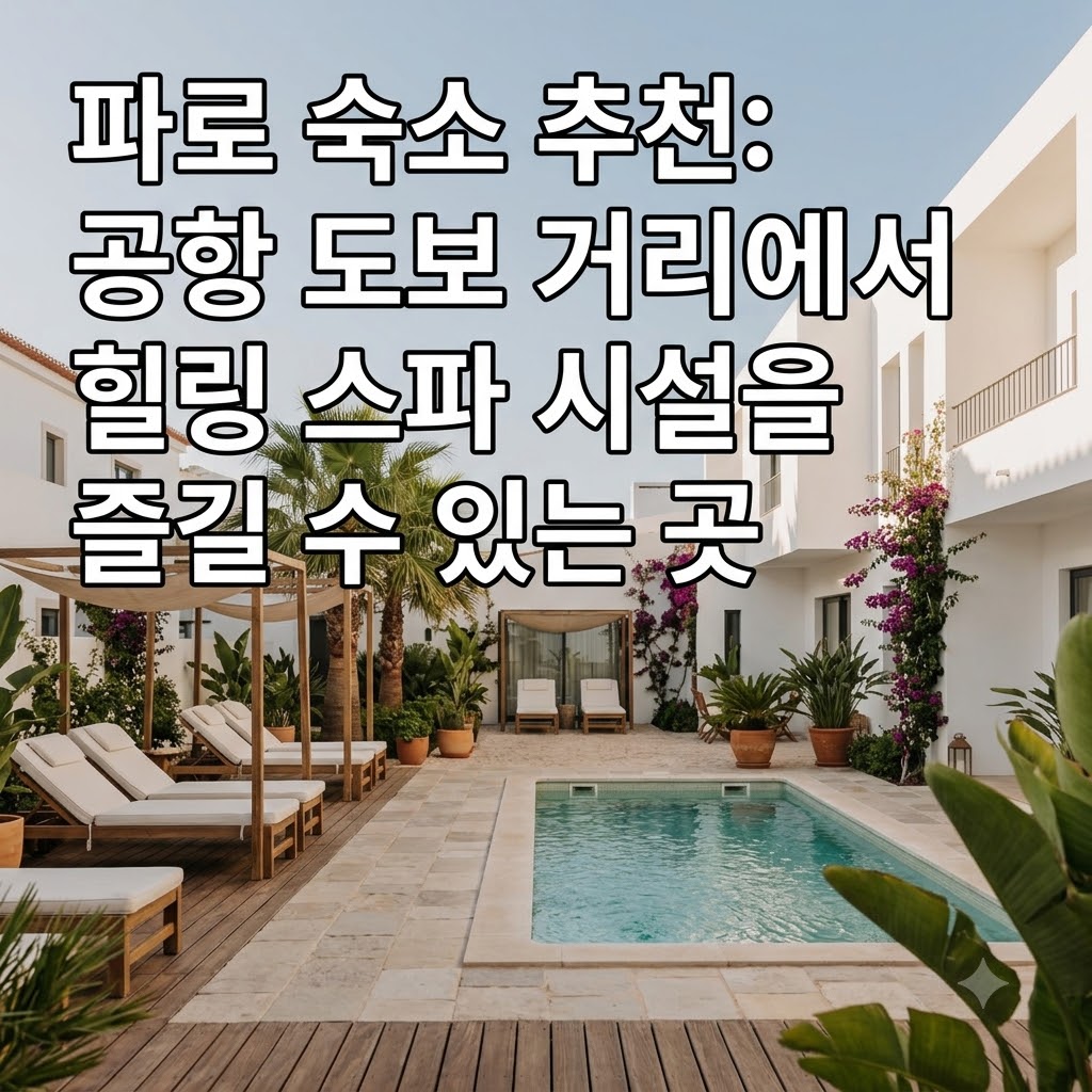 파로 숙소 추천 공항 도보 거리와 힐링 스파 시설을 즐기는 곳