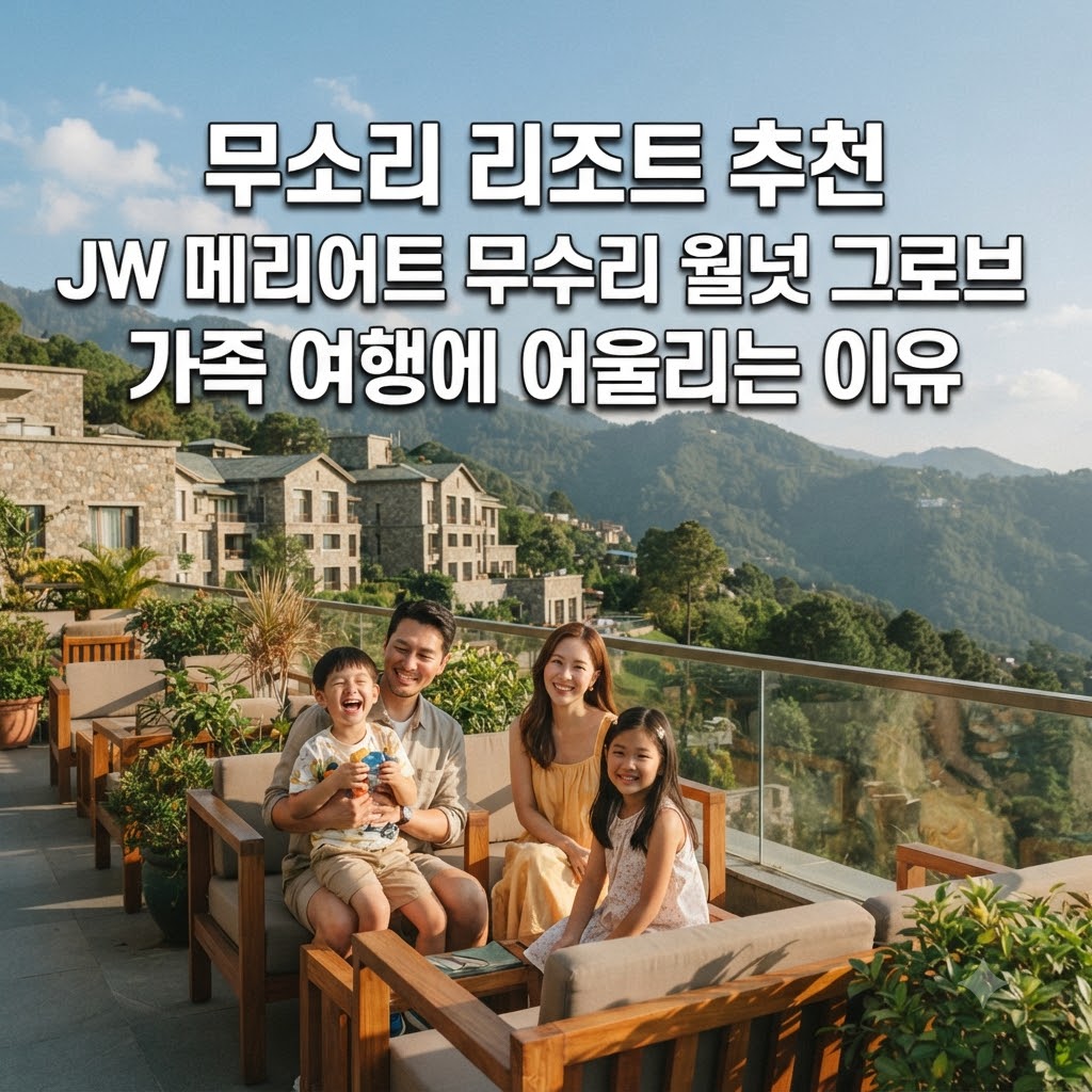 무소리 리조트 추천 JW 메리어트 무수리 월넛 그로브 가족 여행에 어울리는 이유