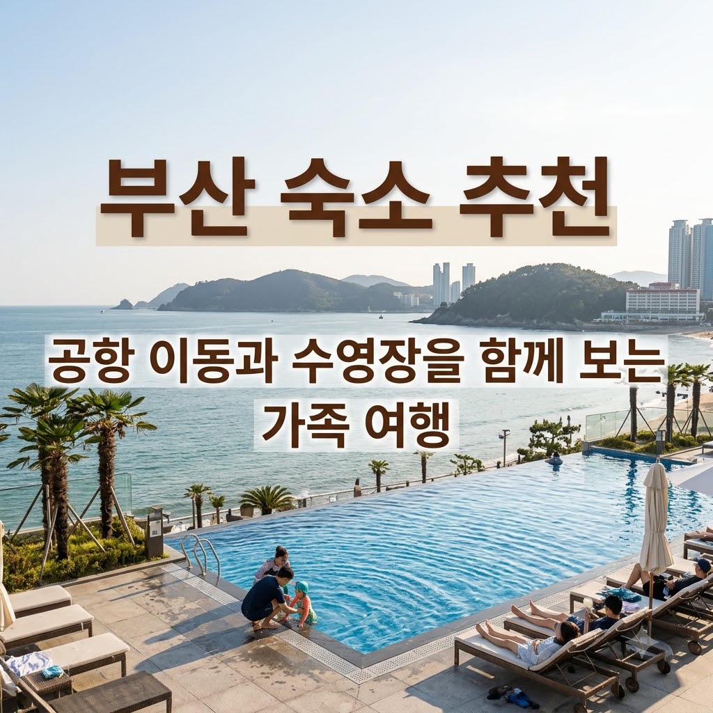 부산 숙소 추천 공항 이동과 수영장을 함께 보는 가족 여행